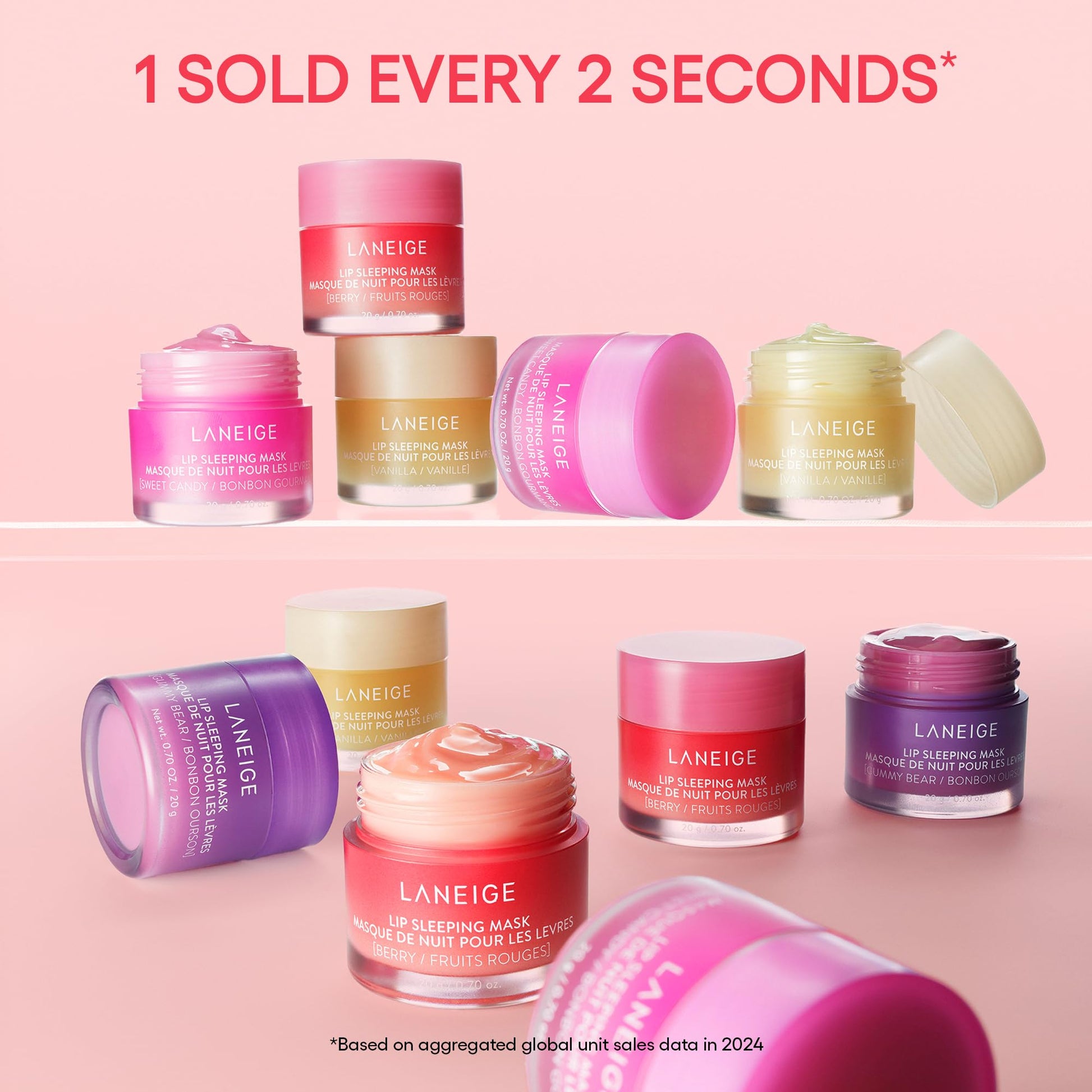 LANEIGE Lip Sleeping Mask, Berry: Nourishing Overnight Lip Treatment with Vitamin C, Shea & Murumuru Butter - Maple Wellness Supplements