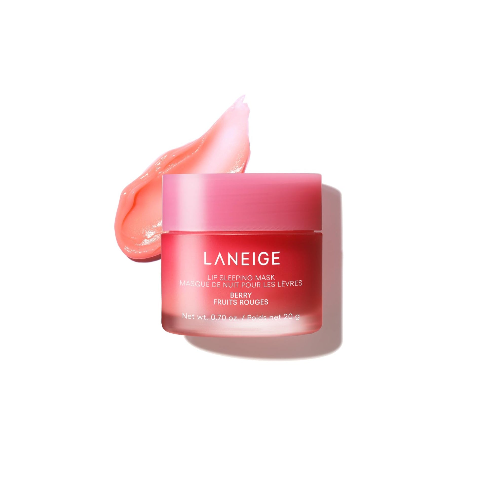 LANEIGE Lip Sleeping Mask, Berry: Nourishing Overnight Lip Treatment with Vitamin C, Shea & Murumuru Butter - Maple Wellness Supplements
