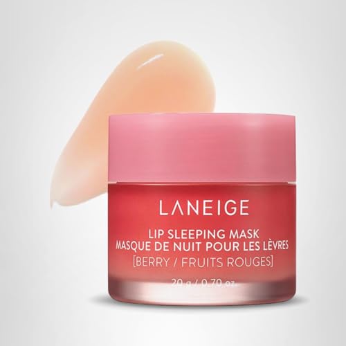 LANEIGE Lip Sleeping Mask, Berry: Nourishing Overnight Lip Treatment with Vitamin C, Shea & Murumuru Butter - Maple Wellness Supplements