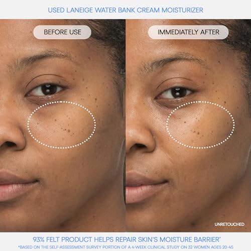 LANEIGE Water Bank Blue Hyaluronic Cream Moisturizer: Hydrating Korean Face Cream with Squalane & Ceramide - Maple Wellness Supplements