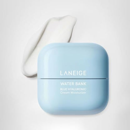 LANEIGE Water Bank Blue Hyaluronic Cream Moisturizer: Hydrating Korean Face Cream with Squalane & Ceramide - Maple Wellness Supplements