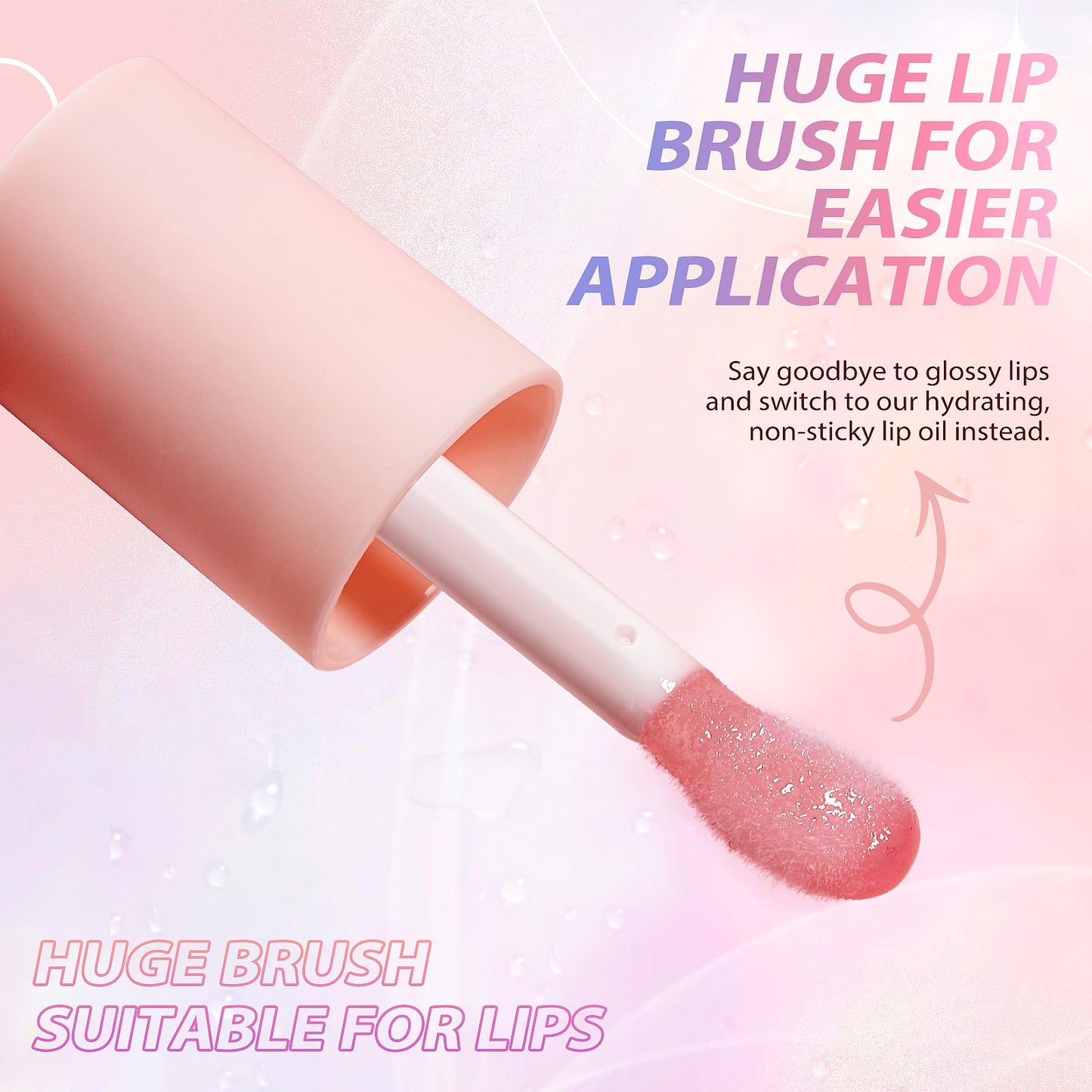 LANGMANNI Moisturizing Lip Oil,No-Sticky Lip Gloss Lip Balm Lip Care,Fruit Flavoured Lip Oil For Dry Lip's Moisturizing Hydrating And Nourishing ((Strawberry)) - Maple Wellness Supplements