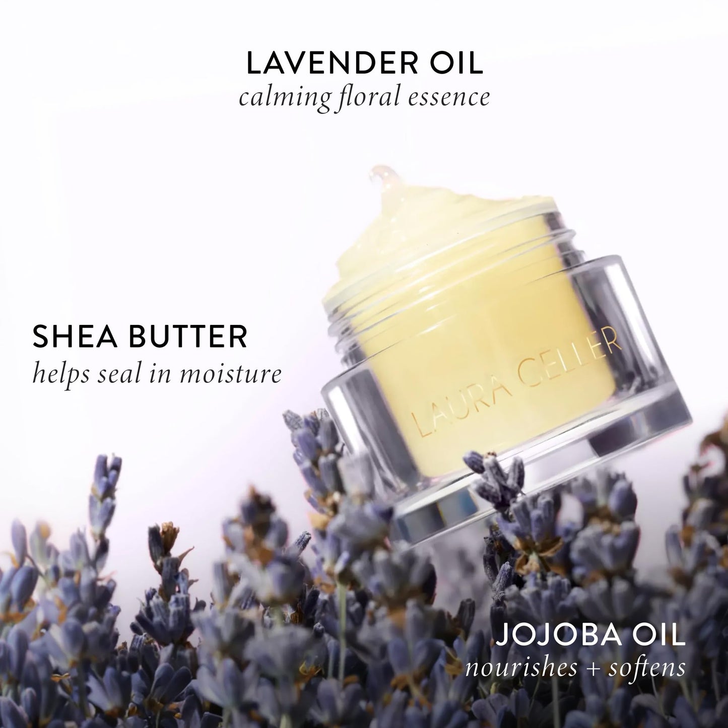 LAURA GELLER NEW YORK Hydrating Lip Mask – Deep Moisture Lip Treatment for Dry, Chapped Lips with Jojoba Oil & Shea Butter – Includes Applicator – Lavender - Maple Wellness Supplements