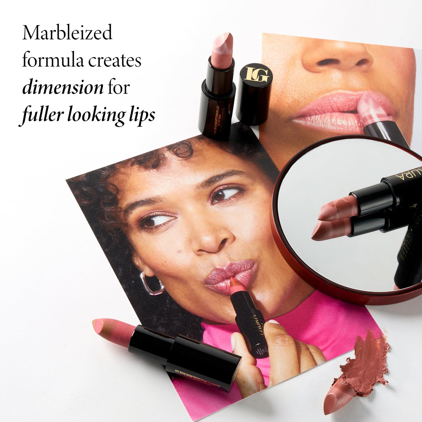 LAURA GELLER NEW YORK Italian Marble Sheer Lipstick - Berry Banana - Hydrating & Lightweight - Vitamin E & Caster Seed Oil - Cream Finish - Maple Wellness Supplements
