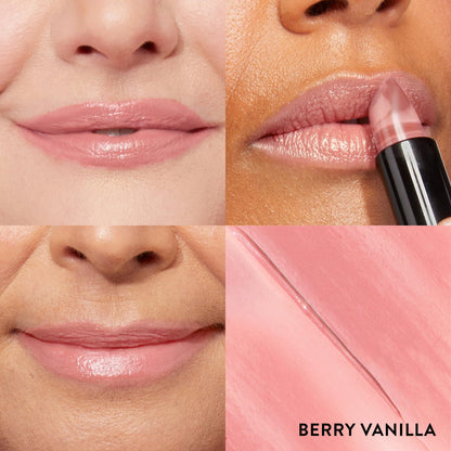 LAURA GELLER NEW YORK Italian Marble Sheer Lipstick - Berry Vanilla - Hydrating & Lightweight - Vitamin E & Caster Seed Oil - Cream Finish - Maple Wellness Supplements