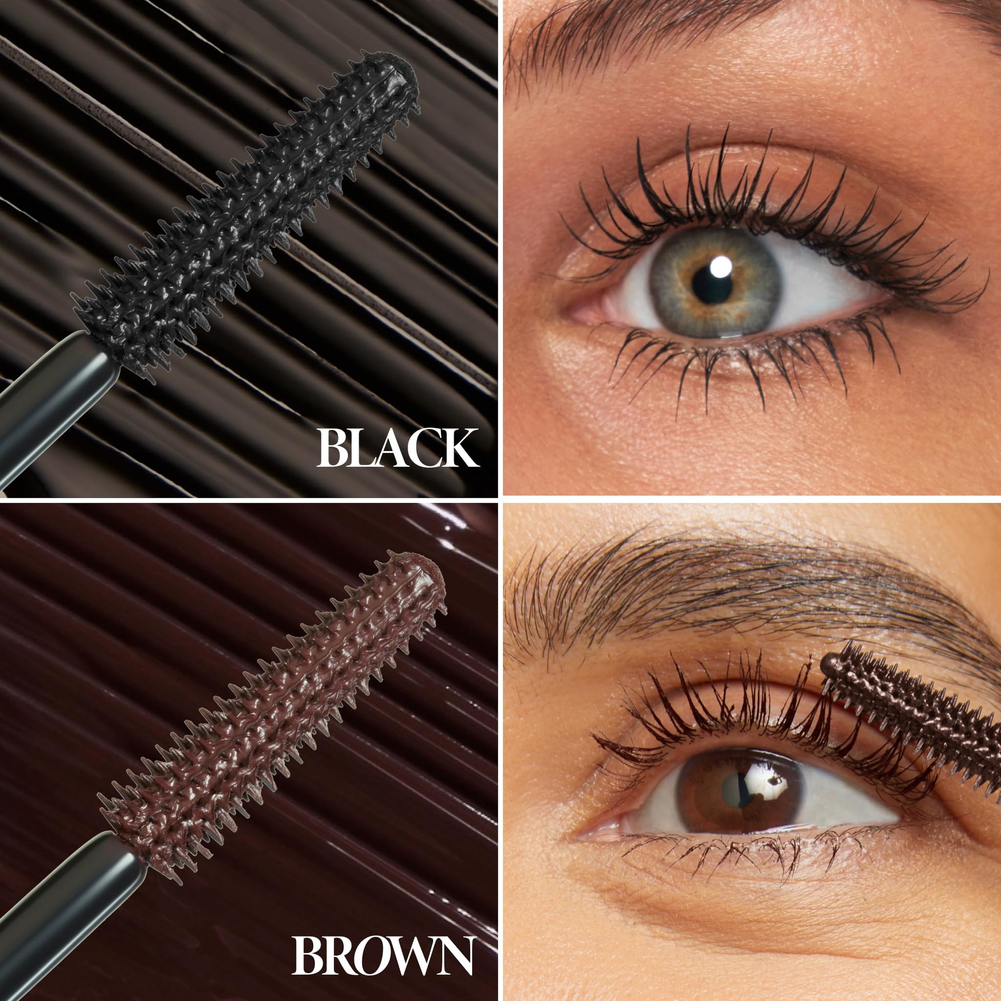 LAURA GELLER NEW YORK Kajal Longwear Mascara, Brown - Lengthening, Defining, Curling, Buildable Formula Eye Makeup - Natural Look for Everyday - Maple Wellness Supplements