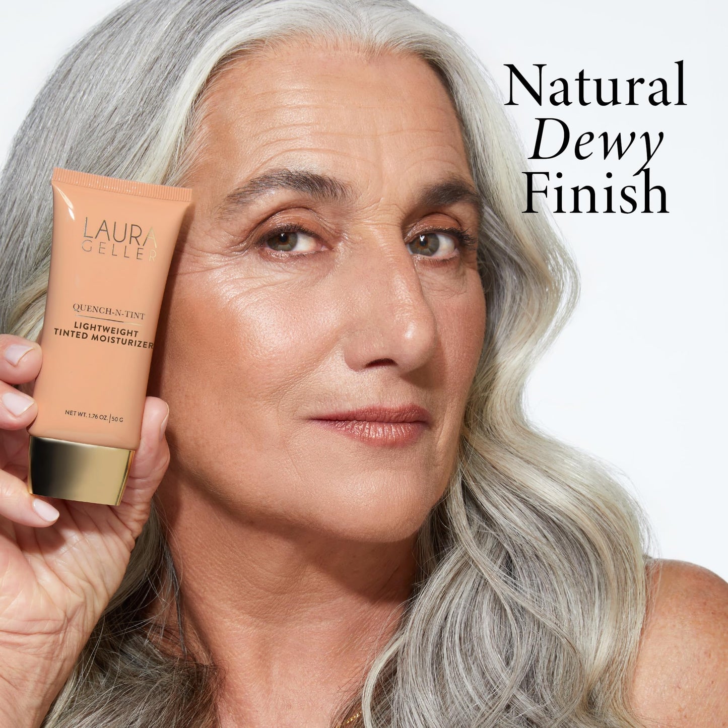 LAURA GELLER NEW YORK Quench-n-Tint Tinted Moisturizer - Sheer to Light Buildable Coverage - Natural Glow Finish - Lightweight Formula - Maple Wellness Supplements