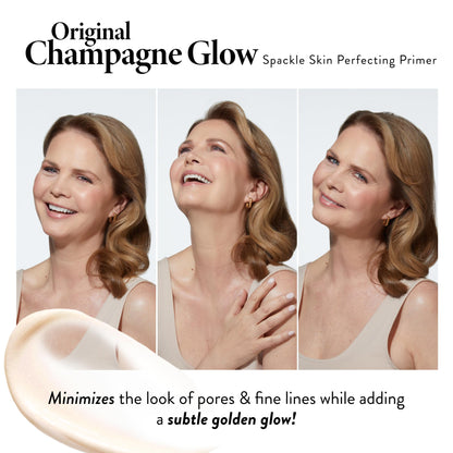 LAURA GELLER NEW YORK Spackle Primer - Champagne Glow - Super-Size 2 Fl Oz - Hyaluronic Acid Makeup Primer for Mature Skin - Maple Wellness Supplements