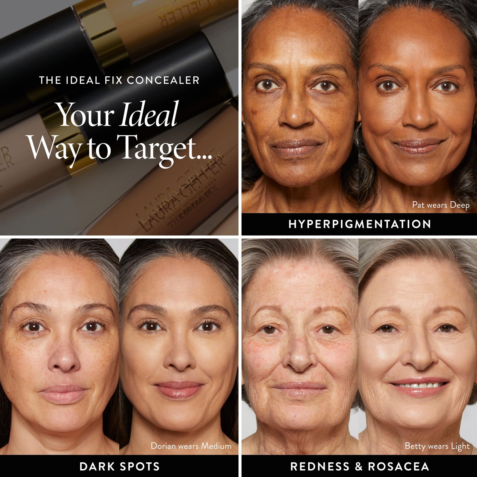 LAURA GELLER NEW YORK The Ideal Fix Concealer - Light - Buildable Medium to Full Coverage Liquid Concealer - Covers Under Eye Dark Circles & Blemishes - Long-Lasting - Maple Wellness Supplements