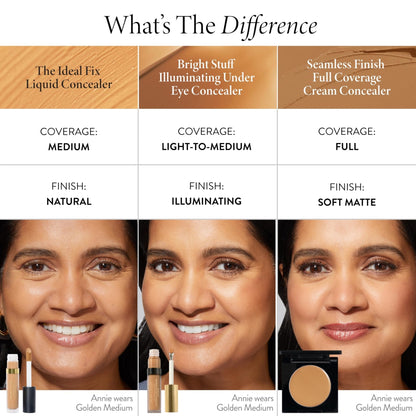 LAURA GELLER NEW YORK The Ideal Fix Concealer - Light - Buildable Medium to Full Coverage Liquid Concealer - Covers Under Eye Dark Circles & Blemishes - Long-Lasting - Maple Wellness Supplements