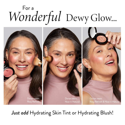 LAURA GELLER NEW YORK The Wonder Balm Cream Illuminator - Hydrating Weightless Subtle Hint of Color + Glow for Mature Skin - Vegan Squalane - Apply to Cheeks & Lips (01 Nice-n-Natural) - Maple Wellness Supplements