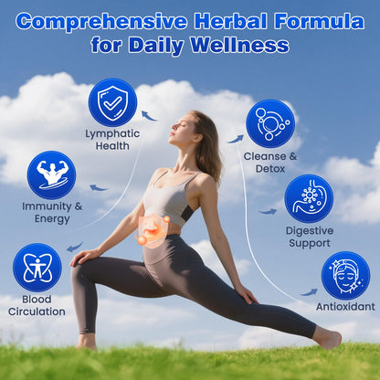 Lazpowfi Lymphatic Drainage Drops – Liposomal Lymphatic Drainage Supplements with Echinacea 500mg, Elderberry, Burdock Root & Dandelion – Liquid Lymphatic Drops, 2 fl oz - Maple Wellness Supplements