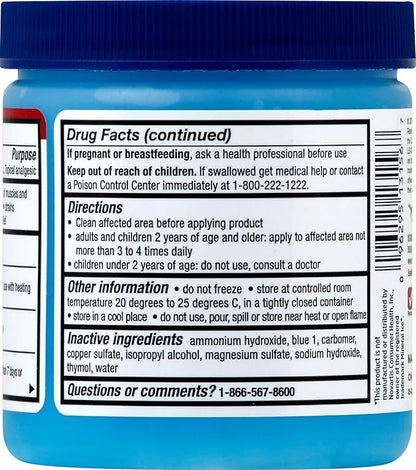 Leader Mineral Ice Blue Gel, Menthol 2%, Pain Relief Gel, Topical Analgesic, for Muscle Pain, Backache, Arthritis & Sport Injuries, for Adults and Kids 2+, Compare to Mineral Ice, 8 oz - Maple Wellness Supplements