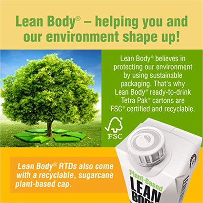 Lean Body Ready-to-Drink, Plant-Based Vegan Vanilla Caramel Protein Shake, 30g Protein - Maple Wellness Supplements