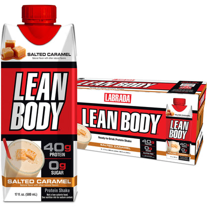 Lean Body Ready-to-Drink Salted Caramel Protein Shake, 40g Protein, Whey Blend - Maple Wellness Supplements