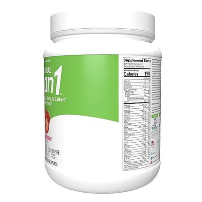 Lean1 Strawberry, 15 Serving tub, Fat Burning Meal Replacement by Nutrition53 - Maple Wellness Supplements
