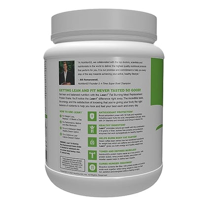 Lean1 Strawberry, 15 Serving tub, Fat Burning Meal Replacement by Nutrition53 - Maple Wellness Supplements