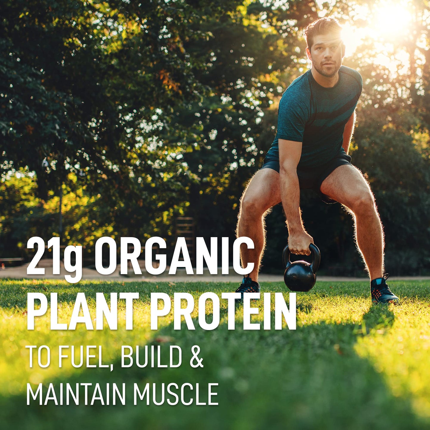 LeanFit Organic Plant-Based Protein, Natural Vanilla Flavor, 21g Vegan Protein, 19 Servings - Maple Wellness Supplements