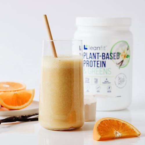 LeanFit Plant-Based Protein & Greens Natural Vanilla – 20g Plant Protein + 4 Leafy Greens - Maple Wellness Supplements