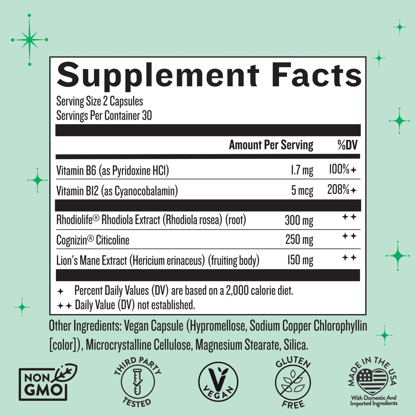 Legendairy Milk Clever Girl - Focus Supplement with Lion’s Mane & Citicoline - Nootropic Lions Mane Supplement for Memory, Focus & Mental Clarity, 30 Servings - Maple Wellness Supplements