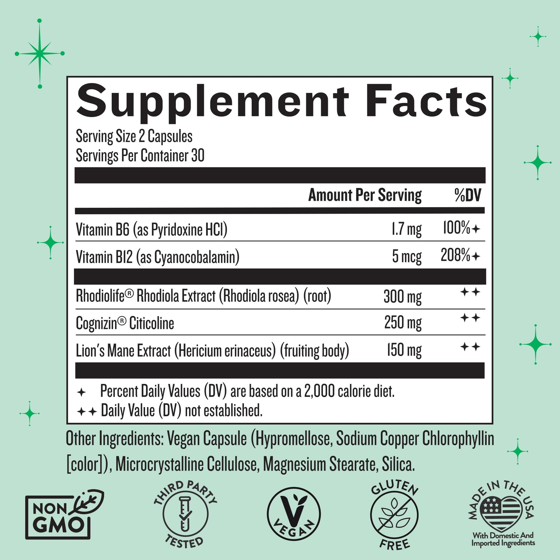 Legendairy Milk Clever Girl - Focus Supplement with Lion’s Mane & Citicoline - Nootropic Lions Mane Supplement for Memory, Focus & Mental Clarity, 30 Servings - Maple Wellness Supplements