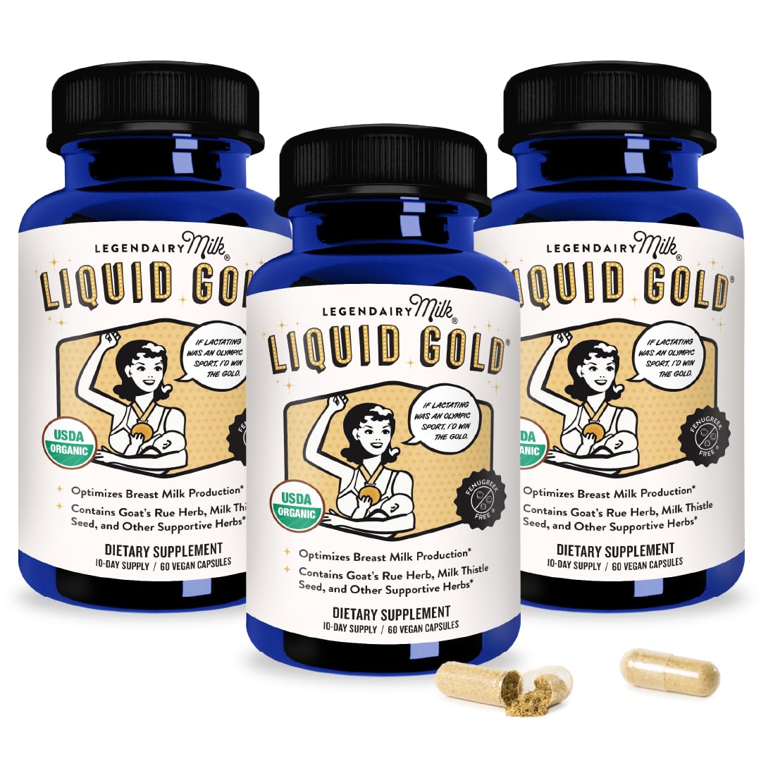 Legendairy Milk Liquid Gold Lactation Support | Lactation Supplement with Organic Goats Rue, Milk Thistle, Shatavari, Fennel, Alfalfa & Anise - Maple Wellness Supplements
