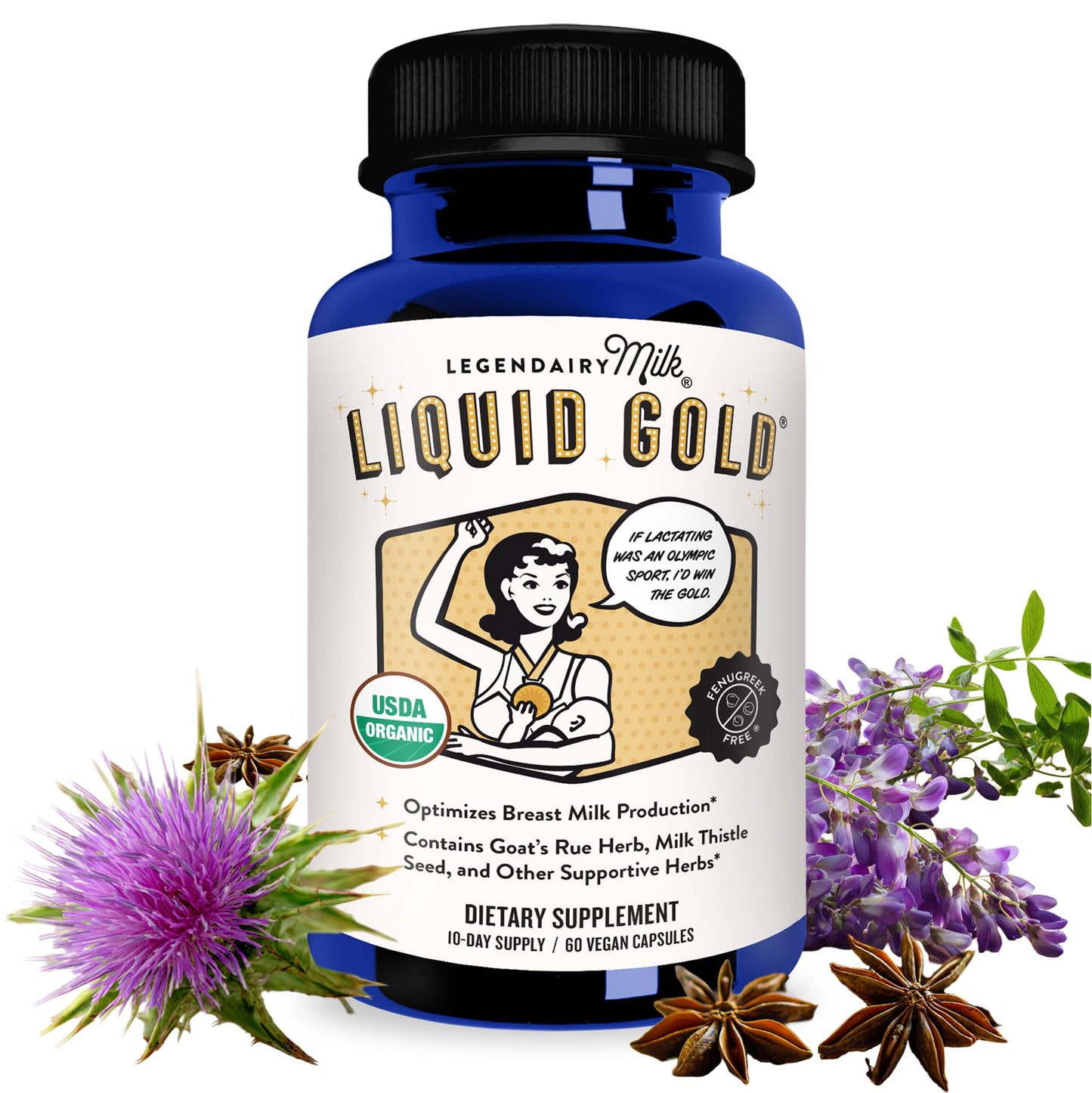 Legendairy Milk Liquid Gold Lactation Support | Lactation Supplement with Organic Goats Rue, Milk Thistle, Shatavari, Fennel, Alfalfa & Anise - Maple Wellness Supplements