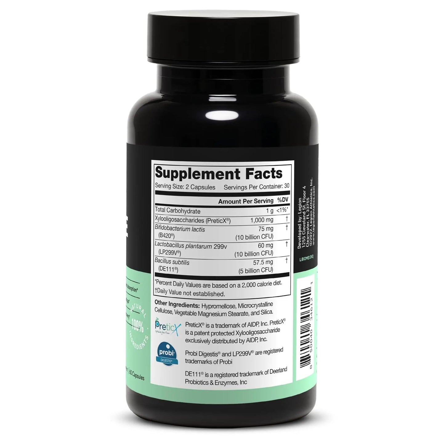 LEGION Biome Probiotic - Natural Probiotics Gut Health Supplement for Women & Men - Probiotic Nutritional Supplements Help Reduce Bloating, Cramping & Gas - Colon Health Probiotic Pills, 30 Servings - Maple Wellness Supplements