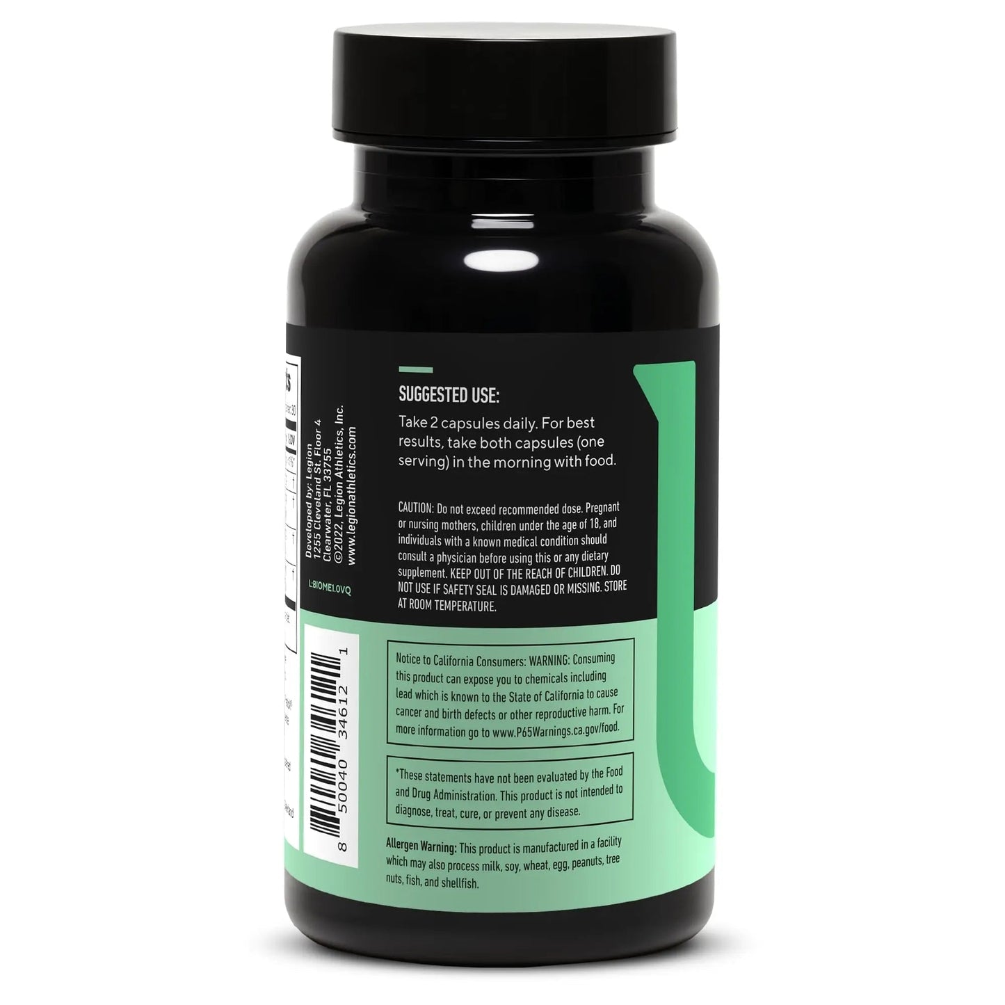 LEGION Biome Probiotic - Natural Probiotics Gut Health Supplement for Women & Men - Probiotic Nutritional Supplements Help Reduce Bloating, Cramping & Gas - Colon Health Probiotic Pills, 30 Servings - Maple Wellness Supplements