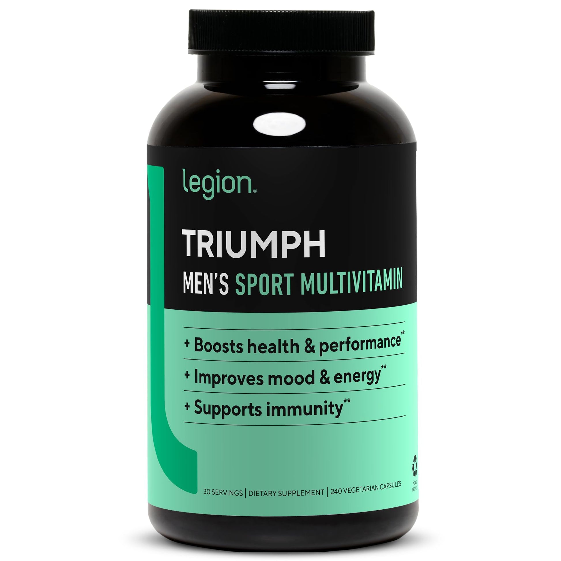 LEGION Triumph Men's Sport Vitamin - Complete Multivitamin for Men - Daily Vitamins for Men to Boost Health and Performance - Men's Multivitamin - Maple Wellness Supplements