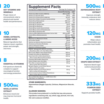 LEGION Triumph Men's Sport Vitamin - Complete Multivitamin for Men - Daily Vitamins for Men to Boost Health and Performance - Men's Multivitamin - Maple Wellness Supplements