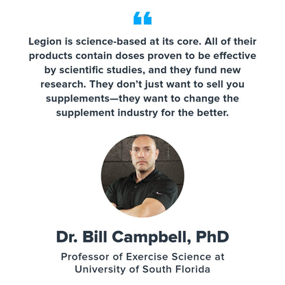 LEGION Whey+ Vanilla Whey Isolate Protein Powder from Grass Fed Cows - Low Carb - Maple Wellness Supplements