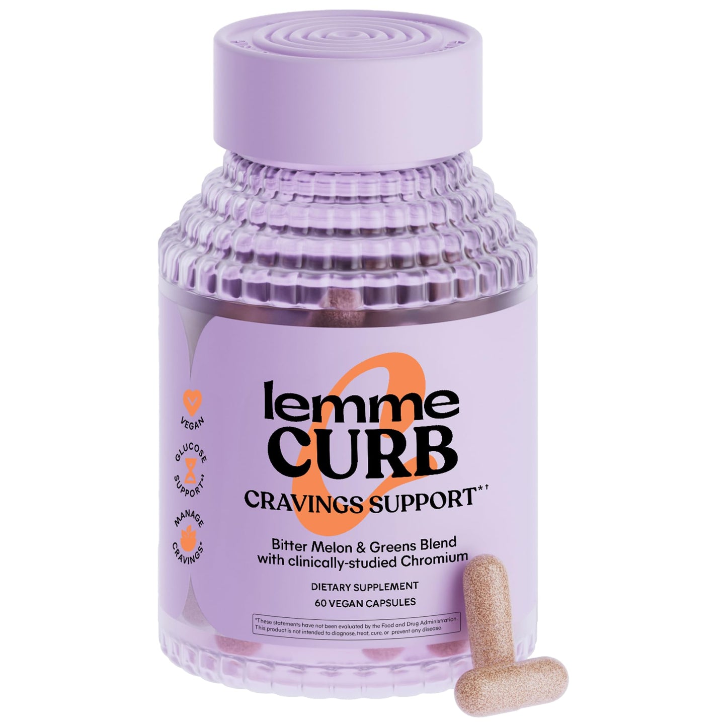 Lemme Curb Cravings, Improve Carb Metabolism, Support Weight Management w/Clinically Studied Chromium Picolinate, Bitter Melon, Ceylon Cinnamon - Maple Wellness Supplements