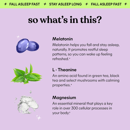 Lemme Sleep Gummies with 5mg Melatonin, Elderberry, Magnesium, L-Theanine, Chamomile and Lavender, Drug-Free Nighttime Sleep Aid, - Maple Wellness Supplements