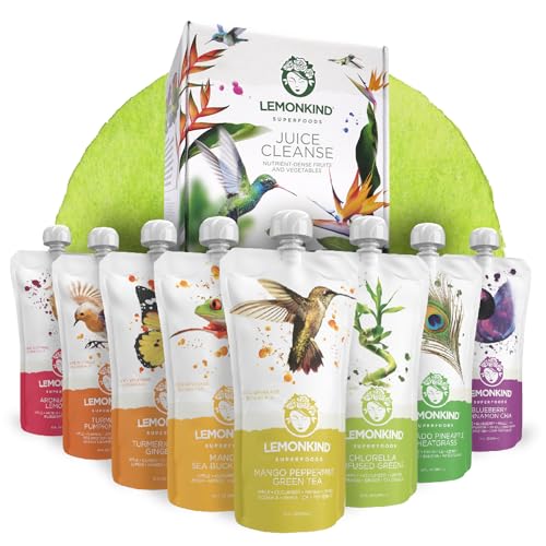 LEMONKIND 1-Day CORE Colon Juice Cleanse: Detoxing, Weight Loss Support, Boost - Maple Wellness Supplements