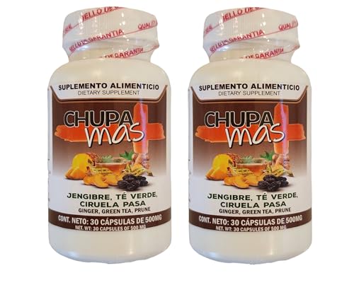 Lenico Comercializadora ChupaMas 60 Capsules Ginger, Green Tea, Prune, Artichoke - Maple Wellness Supplements