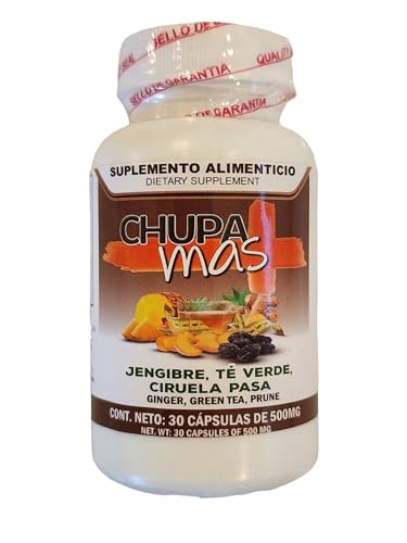 Lenico Comercializadora ChupaMas 60 Capsules Ginger, Green Tea, Prune, Artichoke - Maple Wellness Supplements