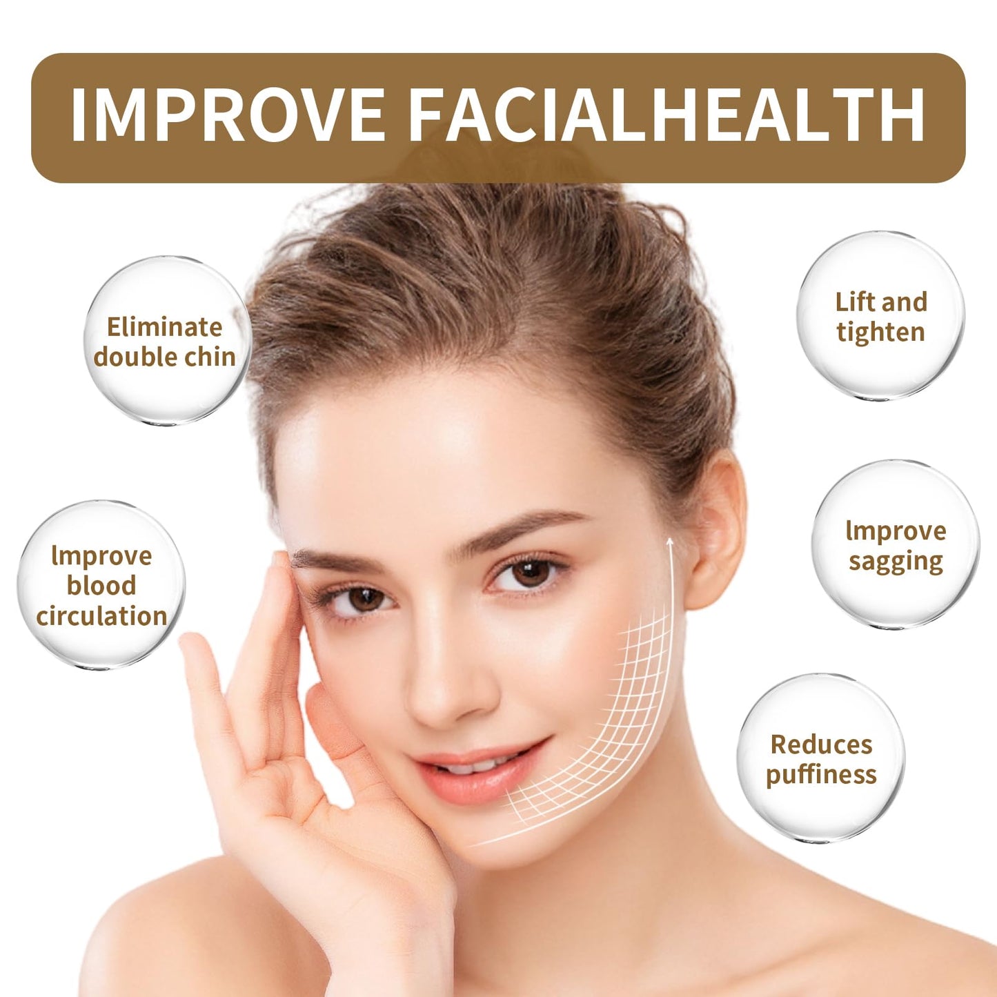 LEPIAOPIAO Upgrade Lymphatic Contour Face Brush,Lymphatic Drainage Brush,Dry Lymphatic Drainage Massager,Ergonomically Designed to Fit The Skin Precisely - Maple Wellness Supplements