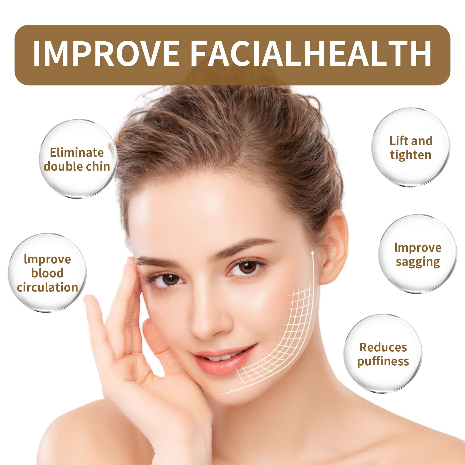LEPIAOPIAO Upgrade Lymphatic Contour Face Brush,Lymphatic Drainage Brush,Dry Lymphatic Drainage Massager,Ergonomically Designed to Fit The Skin Precisely - Maple Wellness Supplements