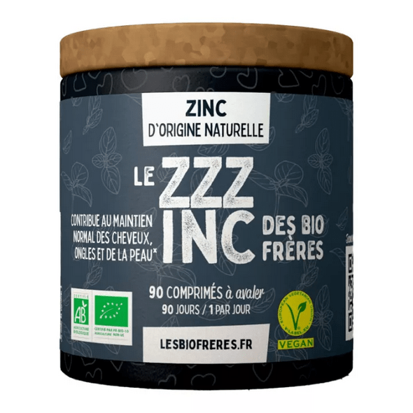 Les-bio-Frères Le ZZZ INC Natural Zinc 90 tablets - Maple Wellness Supplements