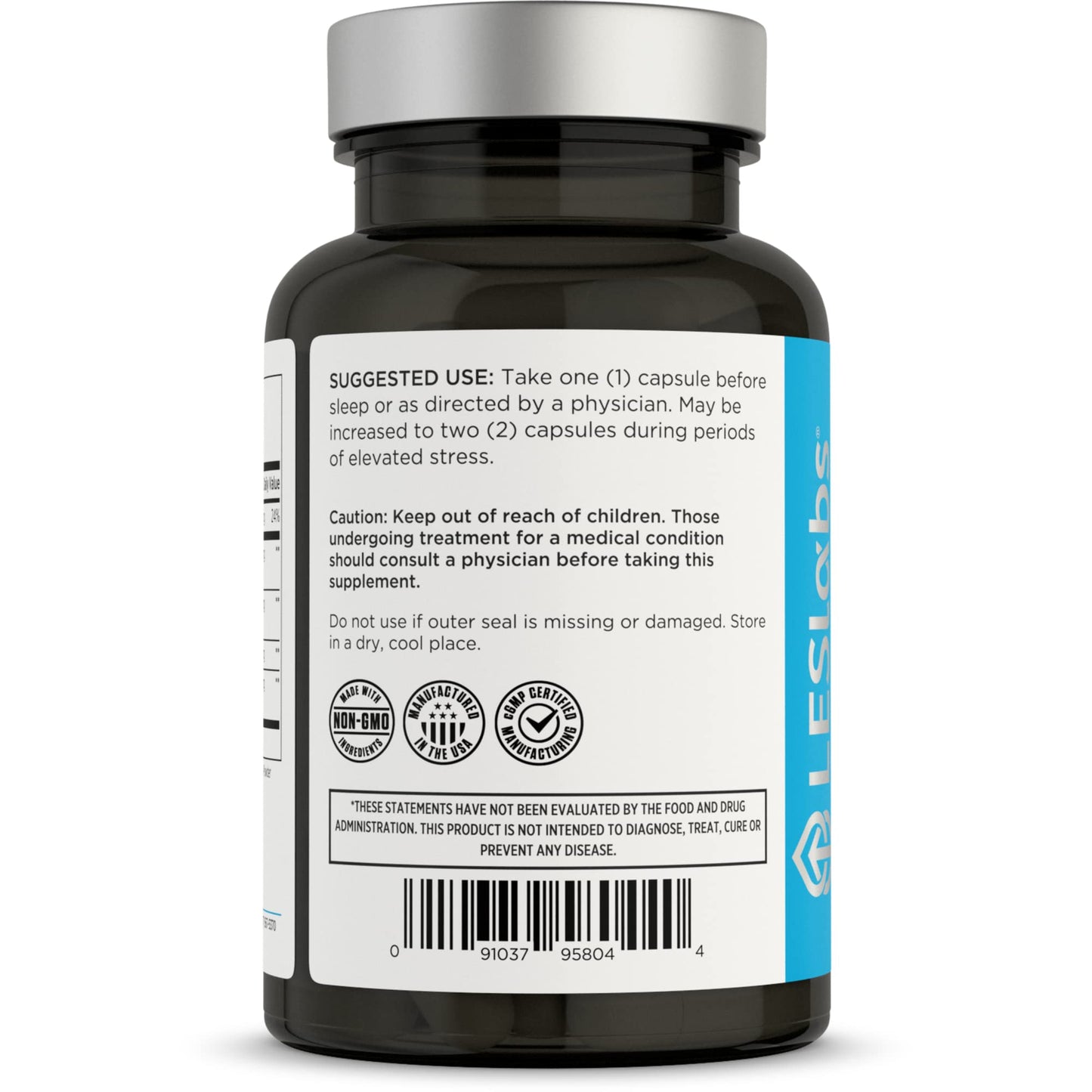 LES Labs Cortisol Health – Stress Relief, Balanced Cortisol Response, Relaxation & Deep Sleep – Phosphatidylserine, Magnesium, Magnolia Bark, Rhodiola Rosea & Ashwagandha – Non-GMO – 60 Capsules - Maple Wellness Supplements