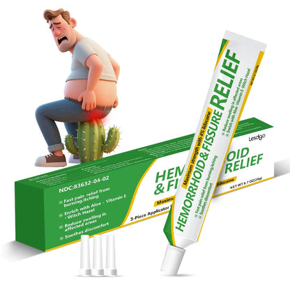 Lesdgo Hemorrhoidal Ointment(1 Pack),Hemorrhoid and Fissure Cream Witch Hazel Maximum Strength Pain Relief,for Itching and Swelling - Maple Wellness Supplements