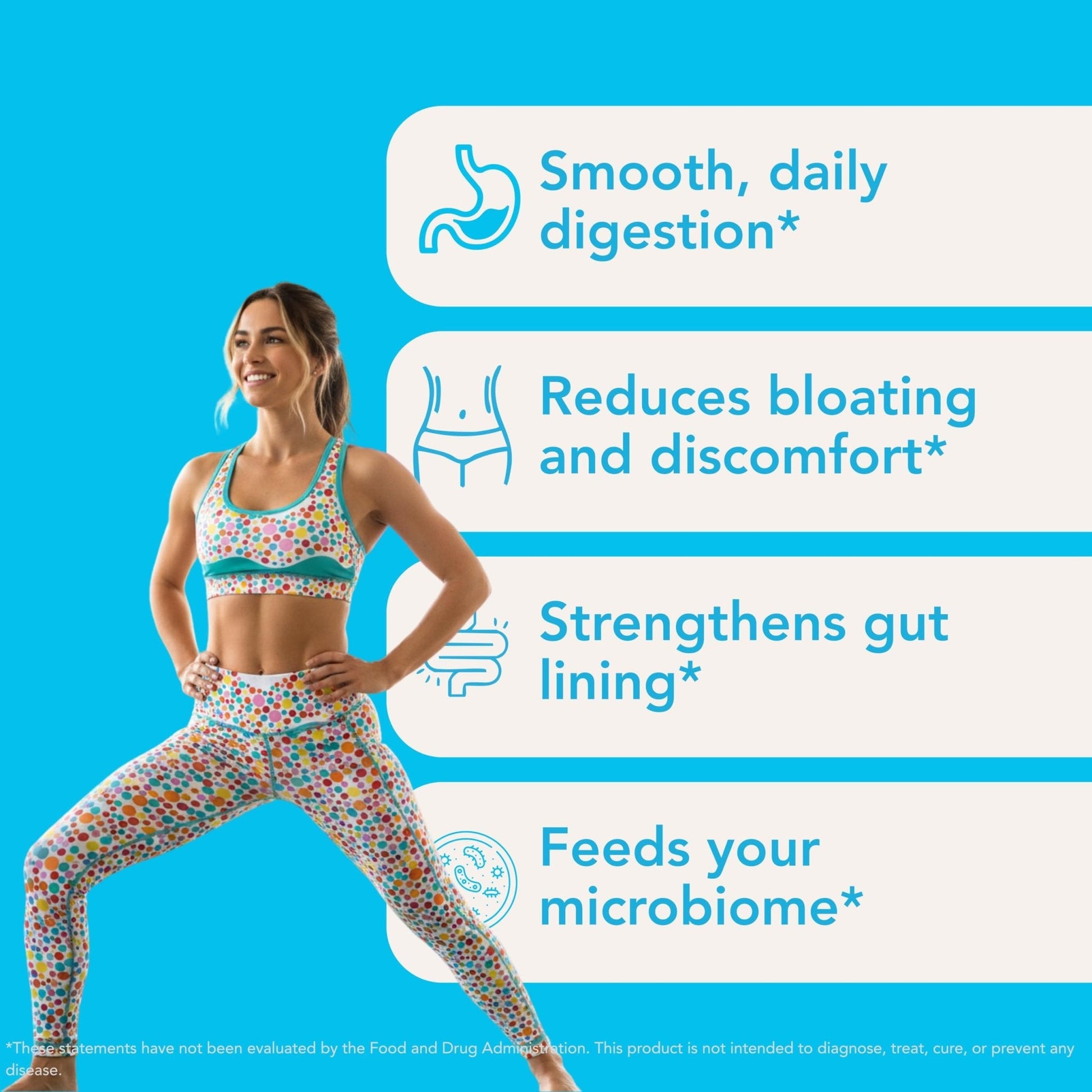Let Loose Daily Tribiotic Pills - Probiotics, Prebiotics, and Postbiotics to Feed Your Microbiome and Support Smooth Daily Digestion, Gut Health, Gut Lining Repair for Women and Men, 30 Capsules - Maple Wellness Supplements