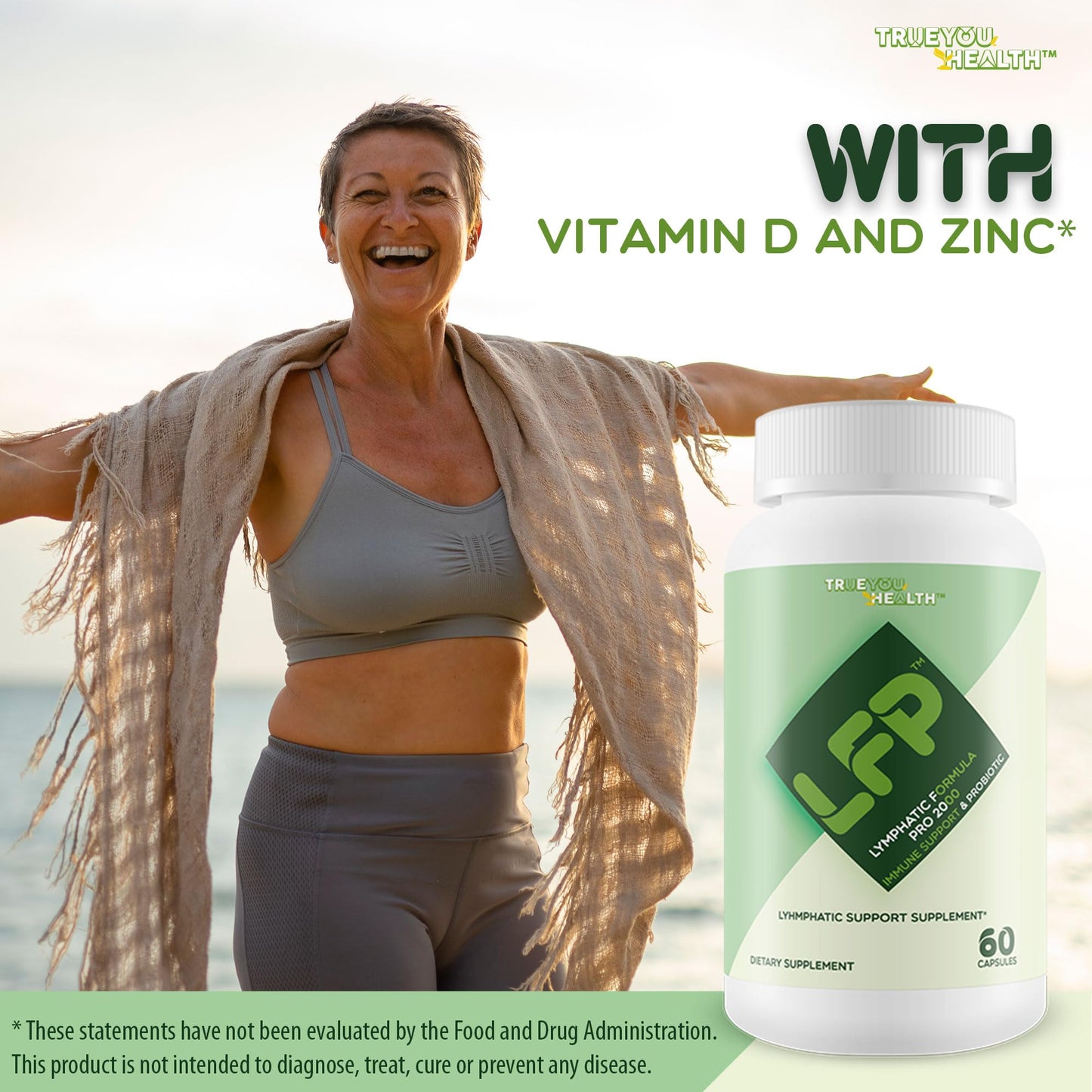 LFP - Lymphatic Formula Pro 2000 Immune Support & Probiotic - Lymphatic Support Supplement to Promote Healthy Immune System & Lymphatic Function - Aid Immune Response, Gut Health, & Overall Health - Maple Wellness Supplements