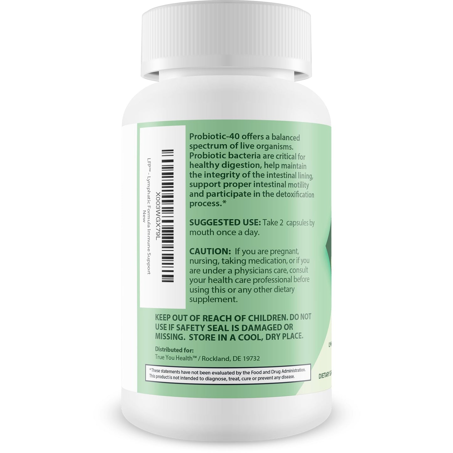 LFP - Lymphatic Formula Pro 2000 Immune Support & Probiotic - Lymphatic Support Supplement to Promote Healthy Immune System & Lymphatic Function - Aid Immune Response, Gut Health, & Overall Health - Maple Wellness Supplements