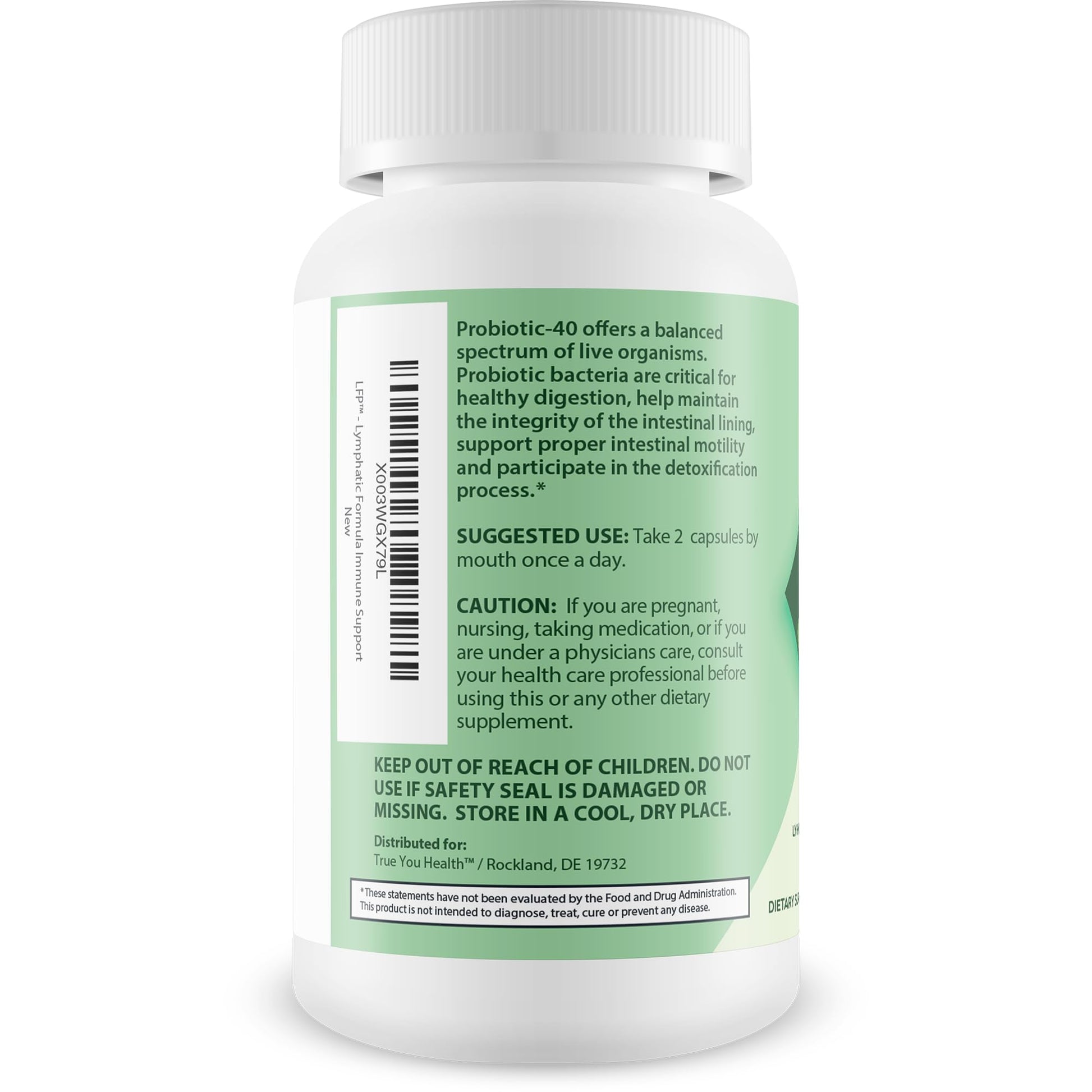 LFP - Lymphatic Formula Pro 2000 Immune Support & Probiotic - Lymphatic Support Supplement to Promote Healthy Immune System & Lymphatic Function - Aid Immune Response, Gut Health, & Overall Health - Maple Wellness Supplements