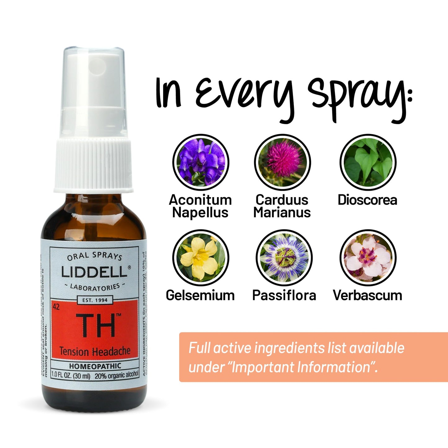 Liddell Homeopathic Tension Headache, 1 Ounce - Maple Wellness Supplements