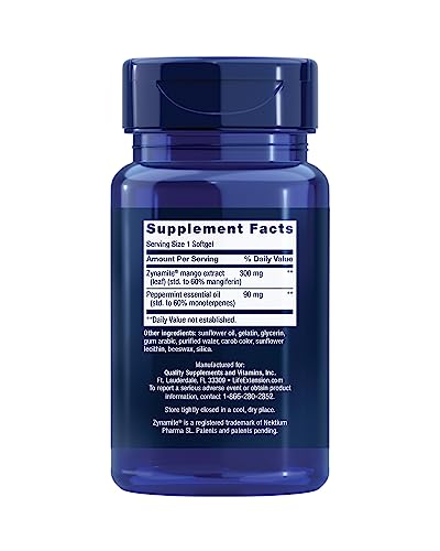 Life Extension Brain Fog Relief, Mango Leaf Extract, standardized Peppermint Oil, nootropic Brain Supplement for Clarity and Focus, Fast-Acting, Caffeine-Free, Gluten Free, Non-GMO, 30 softgels - Maple Wellness Supplements