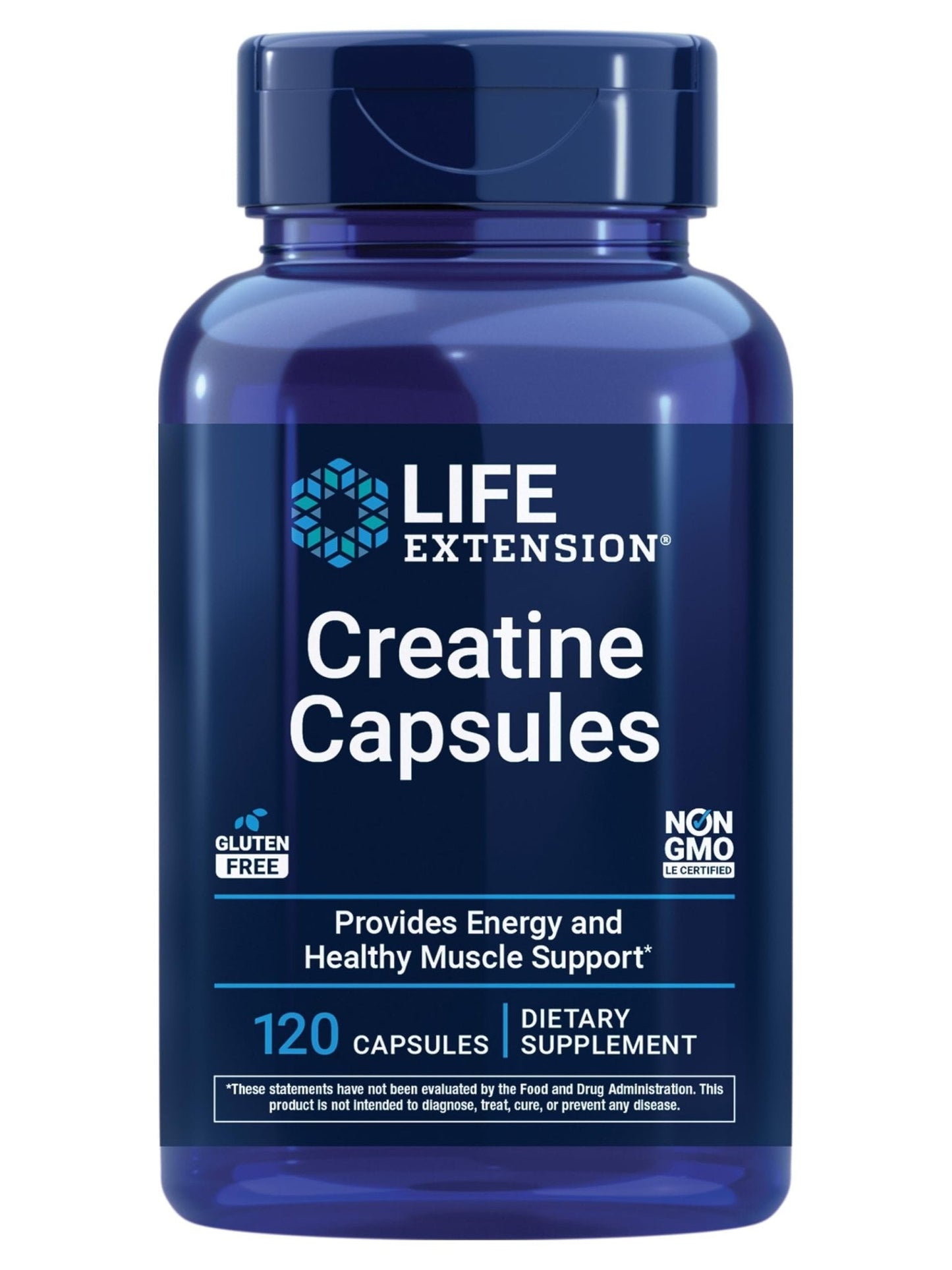Life Extension Creatine Capsules – Creatine Monohydrate – Promotes Strength, Lean Muscle, Healthy Endurance – Non-GMO, Gluten-Free – 120 Capsules - Maple Wellness Supplements