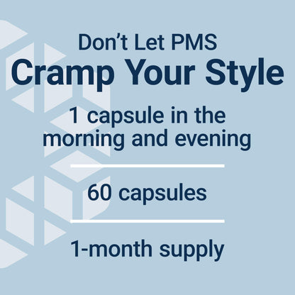 Life Extension Daily PMS Relief, Menstrual Comfort Supplement, PMS-Related Cramps, Lower Back discomfort, Mood, Ginger, Magnesium, B6, Gluten-Free, Non-GMO, 60 Capsules - Maple Wellness Supplements